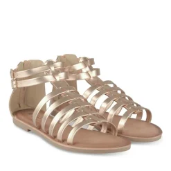 Sandales ROSE Femme Motif Paillettes Fermeture éclair