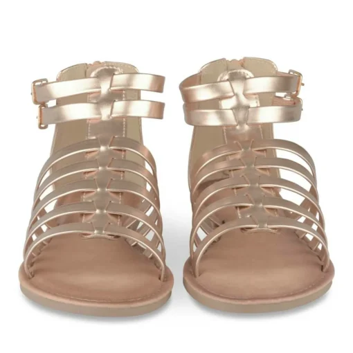Sandales ROSE Femme Motif Paillettes Fermeture éclair