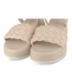 Sandales ROSE Femme Motif Tressé Scratch