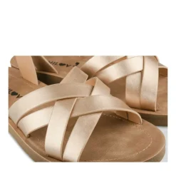 Sandales ROSE Femme Motif Uni Boucle