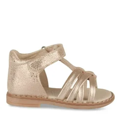 Sandales ROSE Fille CUIR Motif Animal Scratch