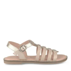 Sandales ROSE Fille CUIR Motif Iridescent Boucle