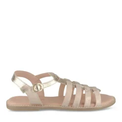 Sandales ROSE Fille CUIR Motif Iridescent Boucle