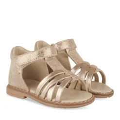 Sandales ROSE Fille CUIR Motif Animal Scratch