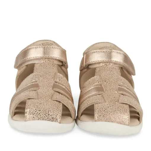 Sandales ROSE Fille CUIR Motif Animal Scratch