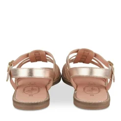 Sandales ROSE Fille CUIR Motif Iridescent Boucle