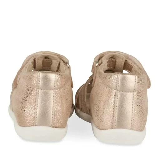 Sandales ROSE Fille CUIR Motif Animal Scratch