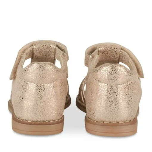 Sandales ROSE Fille CUIR Motif Animal Scratch