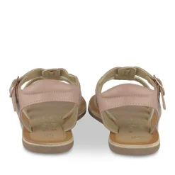 Sandales ROSE Fille CUIR Motif Etoiles Boucle