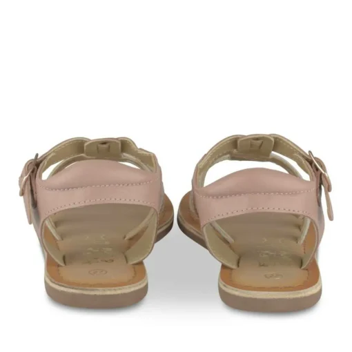 Sandales ROSE Fille CUIR Motif Etoiles Boucle