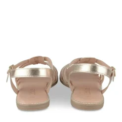 Sandales ROSE Fille CUIR Motif Iridescent Boucle
