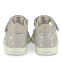 Sandales ROSE Fille CUIR Motif Iridescent Scratch