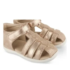 Sandales ROSE Fille CUIR Motif Animal Scratch