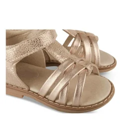 Sandales ROSE Fille CUIR Motif Animal Scratch