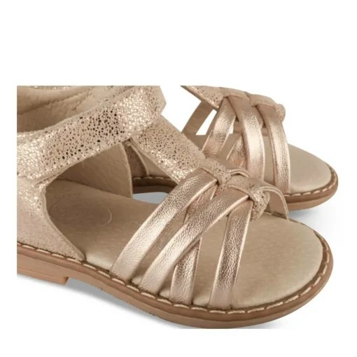 Sandales ROSE Fille CUIR Motif Animal Scratch