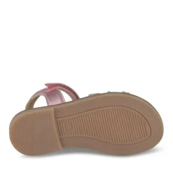 Sandales ROSE Fille CUIR Motif Iridescent Scratch