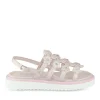 Sandales ROSE Fille Motif Fleuri Boucle