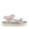 Sandales ROSE Fille Motif Paillettes Scratch