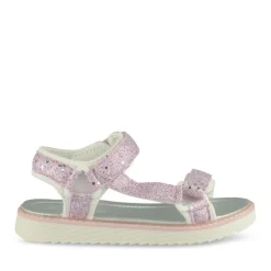 Sandales ROSE Fille Motif Paillettes Scratch