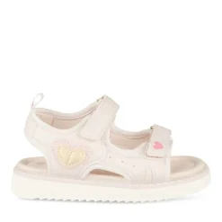 Sandales ROSE Fille Motif Coeurs Scratch