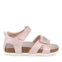 Sandales ROSE Fille Motif Coeurs Scratch