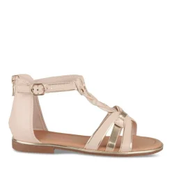 Sandales ROSE Fille Motif Animal Fermeture éclair