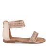 Sandales ROSE Fille Motif Paillettes Fermeture éclair