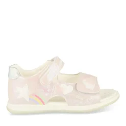 Sandales ROSE Fille Motif Iridescent Scratch
