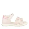 Sandales ROSE Fille Motif Fleuri Scratch