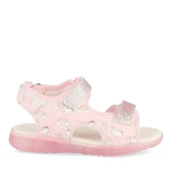 Sandales ROSE Fille Motif Uni Scratch
