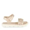 Sandales ROSE Fille Motif Tressé Scratch