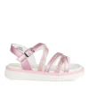 Sandales ROSE Fille Motif Paillettes Boucle
