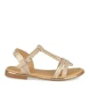 Sandales ROSE Fille Motif Uni Boucle