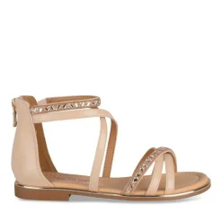 Sandales ROSE Fille Motif Paillettes Fermeture éclair