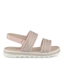Sandales ROSE Fille Motif Uni Scratch