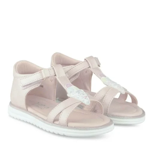 Sandales ROSE Fille Motif Paillettes Scratch