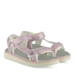 Sandales ROSE Fille Motif Paillettes Scratch