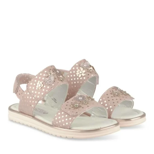 Sandales ROSE Fille Motif Uni Scratch