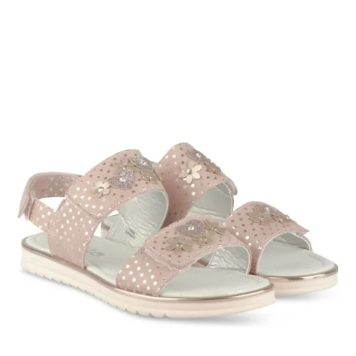 Sandales ROSE Fille Motif Uni Scratch