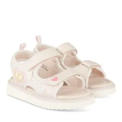 Sandales ROSE Fille Motif Coeurs Scratch