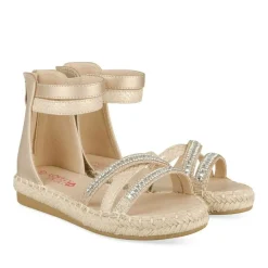 Sandales ROSE Fille Motif Paillettes Fermeture éclair