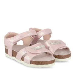 Sandales ROSE Fille Motif Coeurs Scratch