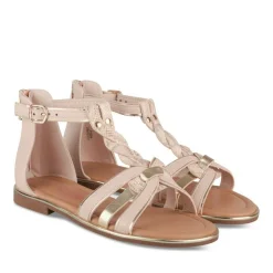 Sandales ROSE Fille Motif Animal Fermeture éclair