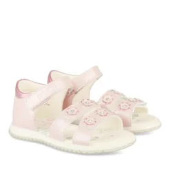Sandales ROSE Fille Motif Fleuri Scratch