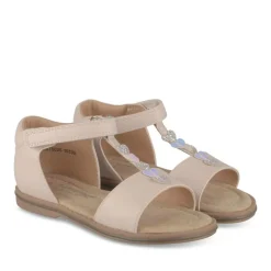 Sandales ROSE Fille Motif Coeurs Scratch