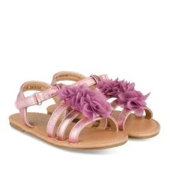 Sandales ROSE Fille Motif Fleuri Scratch