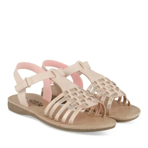 Sandales ROSE Fille Motif Iridescent Scratch