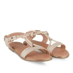 Sandales ROSE Fille Motif Paillettes Boucle
