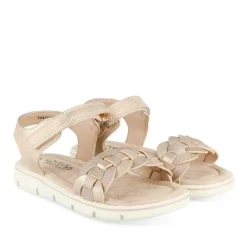 Sandales ROSE Fille Motif Tressé Scratch