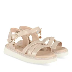 Sandales ROSE Fille Motif Iridescent Boucle